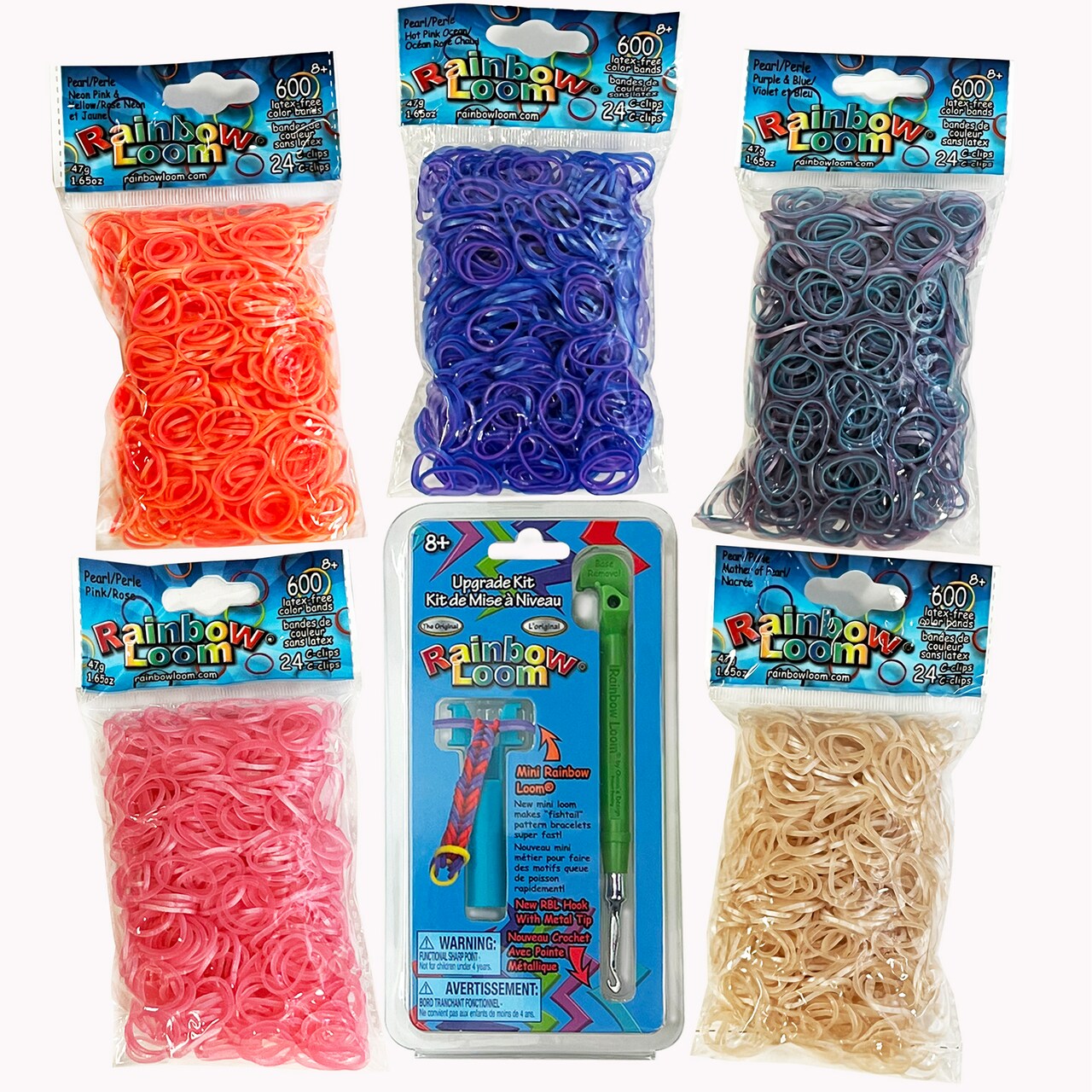 Rainbow Loom: Viviana Pearl Rubber Band Set, 3,000 Loom Bands Included